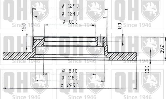 Quinton Hazell BDC3176 - Спирачен диск vvparts.bg