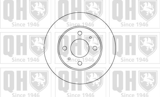 Quinton Hazell BDC3809 - Спирачен диск vvparts.bg