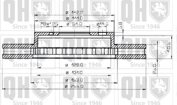 Quinton Hazell BDC3817 - Спирачен диск vvparts.bg