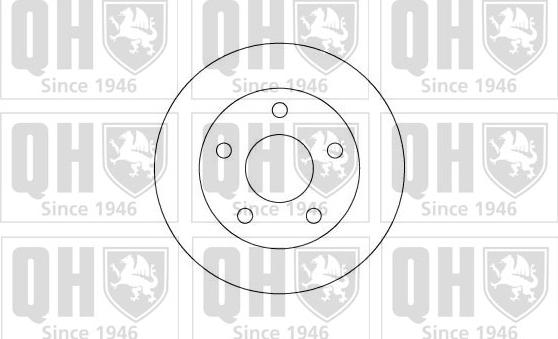 Quinton Hazell BDC3821 - Спирачен диск vvparts.bg