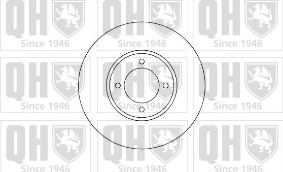 Quinton Hazell BDC3350 - Спирачен диск vvparts.bg