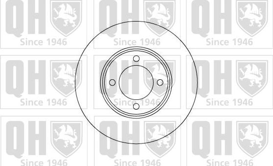 Quinton Hazell BDC3337 - Спирачен диск vvparts.bg