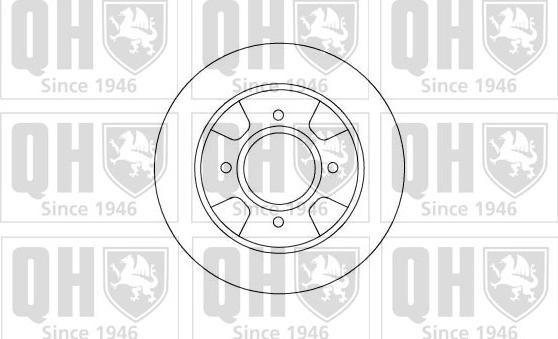 Quinton Hazell BDC3203 - Спирачен диск vvparts.bg