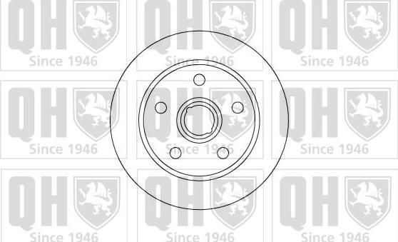 Quinton Hazell BDC3764 - Спирачен диск vvparts.bg