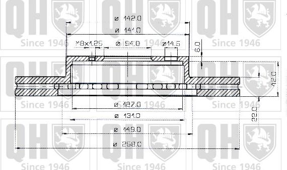 Quinton Hazell BDC3704 - Спирачен диск vvparts.bg