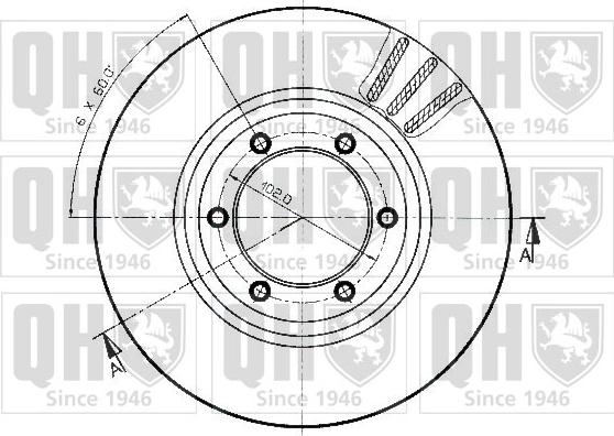 Quinton Hazell BDC3739 - Спирачен диск vvparts.bg