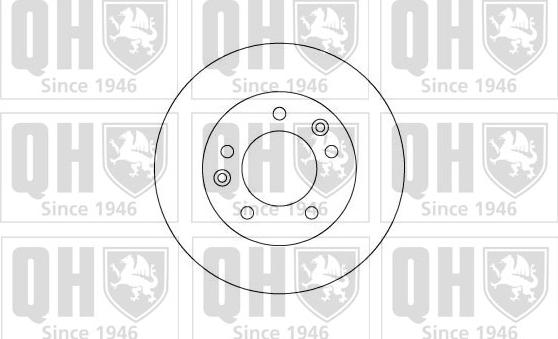 Quinton Hazell BDC3736 - Спирачен диск vvparts.bg