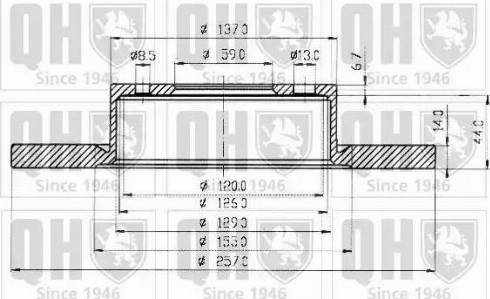 Quinton Hazell BDC3771 - Спирачен диск vvparts.bg