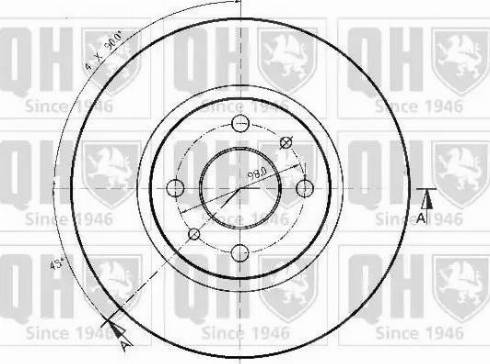 Quinton Hazell BDC3771 - Спирачен диск vvparts.bg