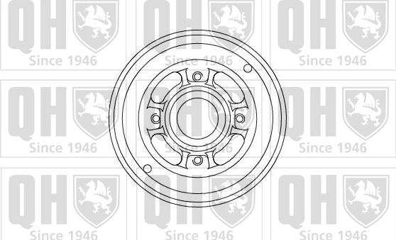 Quinton Hazell BDR439 - Спирачен барабан vvparts.bg