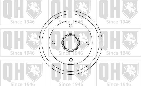 Quinton Hazell BDR501 - Спирачен барабан vvparts.bg