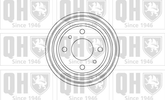 Quinton Hazell BDR115 - Спирачен барабан vvparts.bg