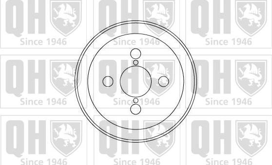 Quinton Hazell BDR171 - Спирачен барабан vvparts.bg