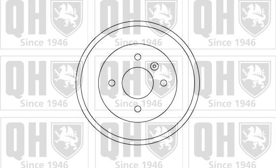 Quinton Hazell BDR329 - Спирачен барабан vvparts.bg