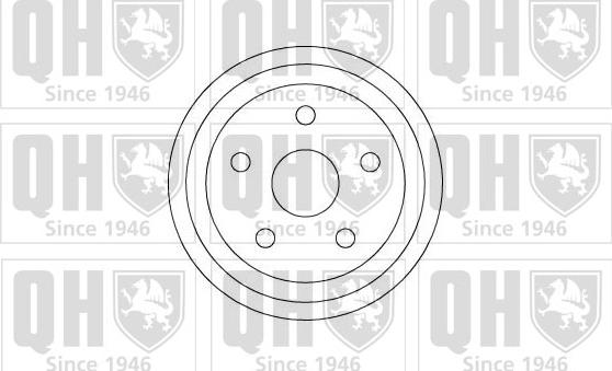 Quinton Hazell BDR253 - Спирачен барабан vvparts.bg