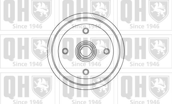 Quinton Hazell BDR252 - Спирачен барабан vvparts.bg