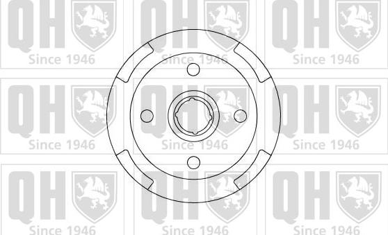 Quinton Hazell BDR219 - Спирачен барабан vvparts.bg