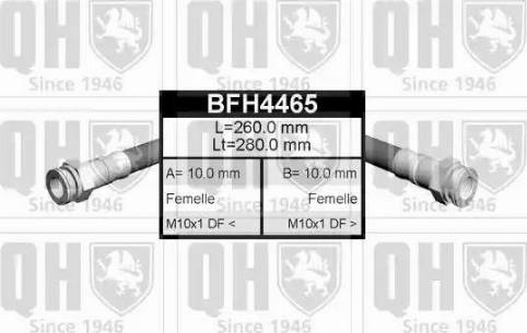 Quinton Hazell BFH4465 - Спирачен маркуч vvparts.bg