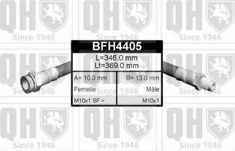 Quinton Hazell BFH4405 - Спирачен маркуч vvparts.bg