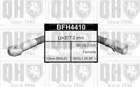 Quinton Hazell BFH4410 - Спирачен маркуч vvparts.bg