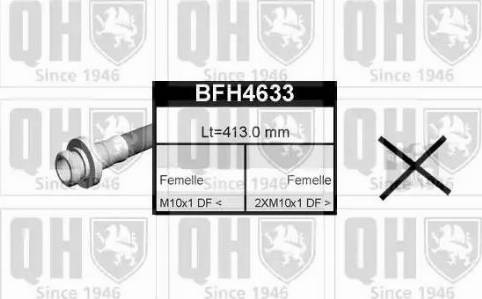 Quinton Hazell BFH4633 - Спирачен маркуч vvparts.bg