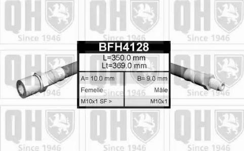 Quinton Hazell BFH4128 - Спирачен маркуч vvparts.bg