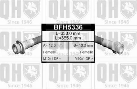 Quinton Hazell BFH5336 - Спирачен маркуч vvparts.bg