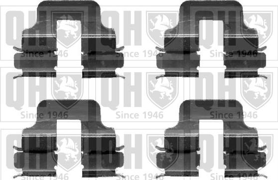 Quinton Hazell BFK902 - Комплект принадлежности, дискови накладки vvparts.bg