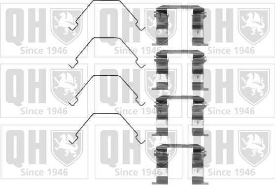 Quinton Hazell BFK695 - Комплект принадлежности, дискови накладки vvparts.bg