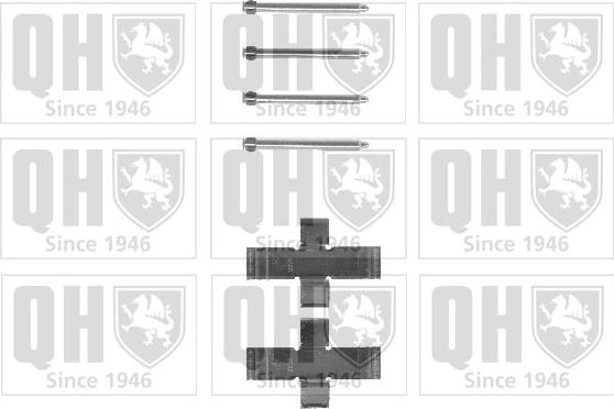 Quinton Hazell BFK652 - Комплект принадлежности, дискови накладки vvparts.bg