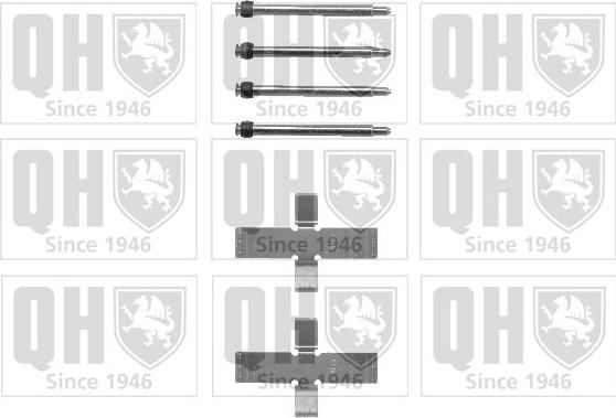 Quinton Hazell BFK661 - Комплект принадлежности, дискови накладки vvparts.bg