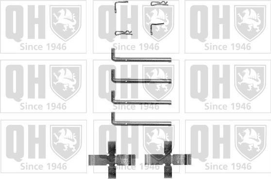 Quinton Hazell BFK602 - Комплект принадлежности, дискови накладки vvparts.bg