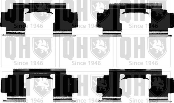 Quinton Hazell BFK866 - Комплект принадлежности, дискови накладки vvparts.bg