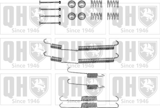 Quinton Hazell BFK399 - Комплект принадлежности, спирани челюсти vvparts.bg