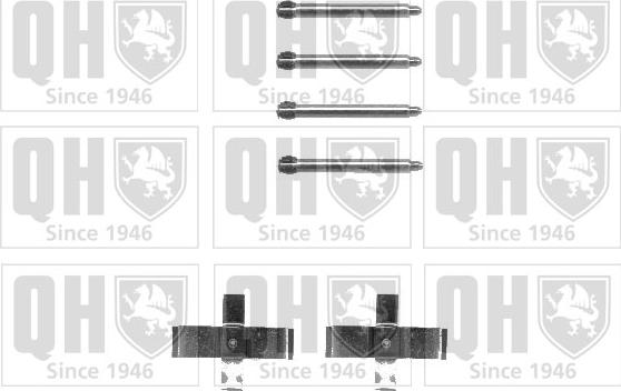 Quinton Hazell BFK704 - Комплект принадлежности, дискови накладки vvparts.bg