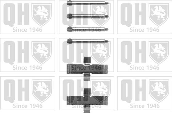 Quinton Hazell BFK701 - Комплект принадлежности, дискови накладки vvparts.bg