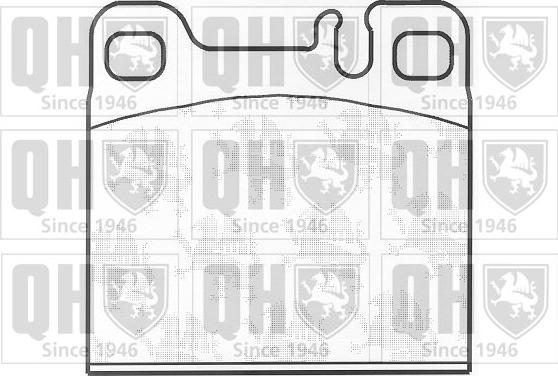 Quinton Hazell BP994 - Комплект спирачно феродо, дискови спирачки vvparts.bg