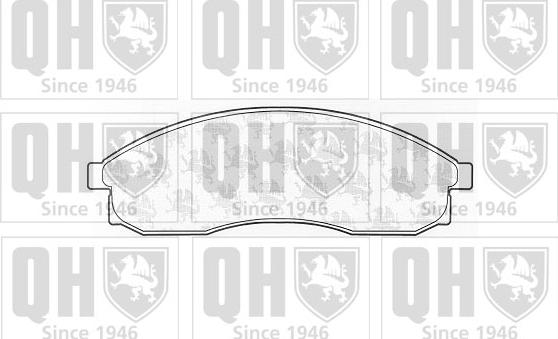Quinton Hazell BP962 - Комплект спирачно феродо, дискови спирачки vvparts.bg
