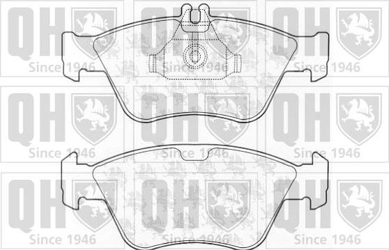 Quinton Hazell BP919 - Комплект спирачно феродо, дискови спирачки vvparts.bg