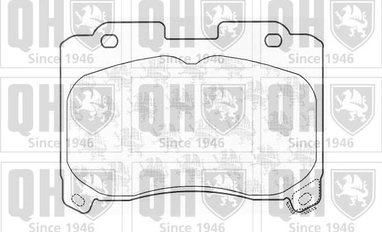 Quinton Hazell BP910 - Комплект спирачно феродо, дискови спирачки vvparts.bg