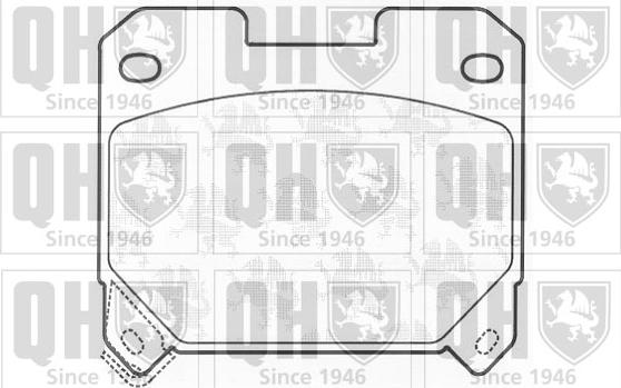 Quinton Hazell BP911 - Комплект спирачно феродо, дискови спирачки vvparts.bg