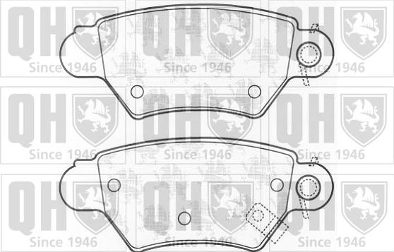 Quinton Hazell BP985 - Комплект спирачно феродо, дискови спирачки vvparts.bg