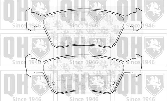 Quinton Hazell BP986 - Комплект спирачно феродо, дискови спирачки vvparts.bg