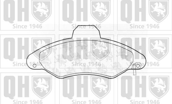 Quinton Hazell BP982 - Комплект спирачно феродо, дискови спирачки vvparts.bg