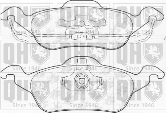 Quinton Hazell BP930 - Комплект спирачно феродо, дискови спирачки vvparts.bg