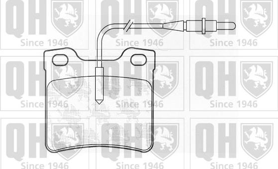 Quinton Hazell BP929 - Комплект спирачно феродо, дискови спирачки vvparts.bg