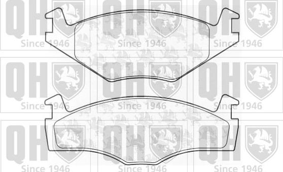 Quinton Hazell BP925 - Комплект спирачно феродо, дискови спирачки vvparts.bg