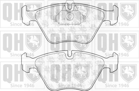 Quinton Hazell BP926 - Комплект спирачно феродо, дискови спирачки vvparts.bg