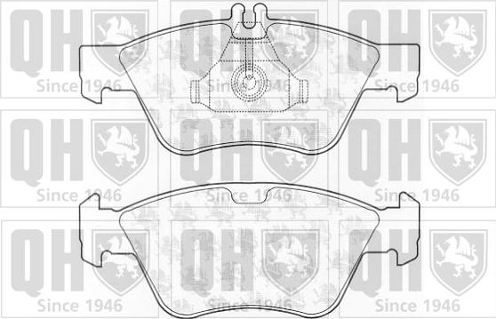 Quinton Hazell BP920 - Комплект спирачно феродо, дискови спирачки vvparts.bg