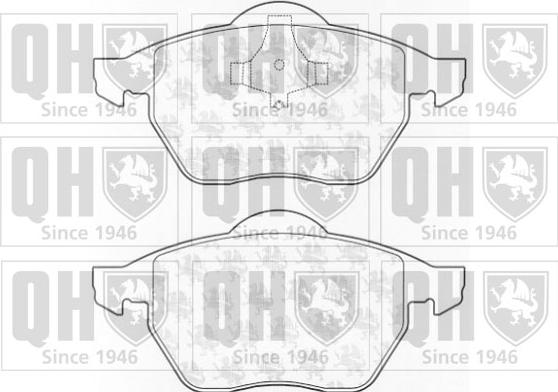 Quinton Hazell BP922 - Комплект спирачно феродо, дискови спирачки vvparts.bg